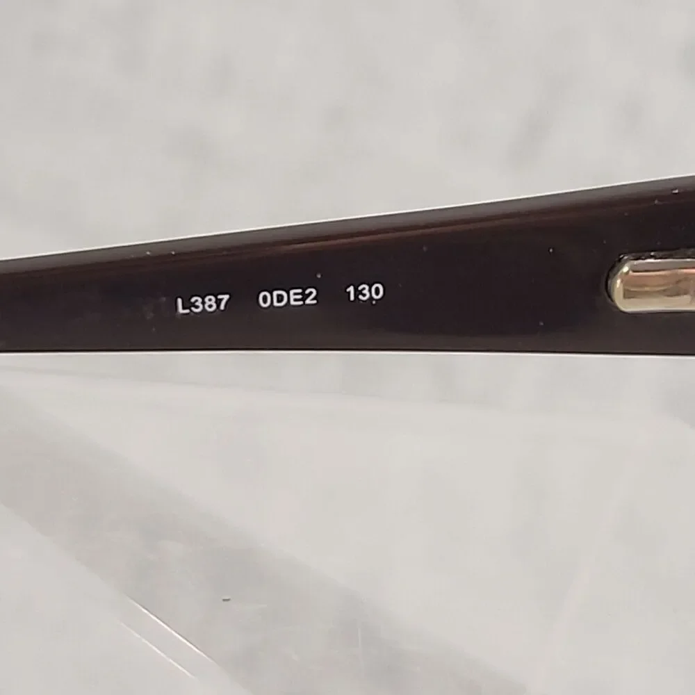 Liz Claiborne Half Rim Metal Eyeglass Frames M387 0DE2 130 Brown Multi Floral